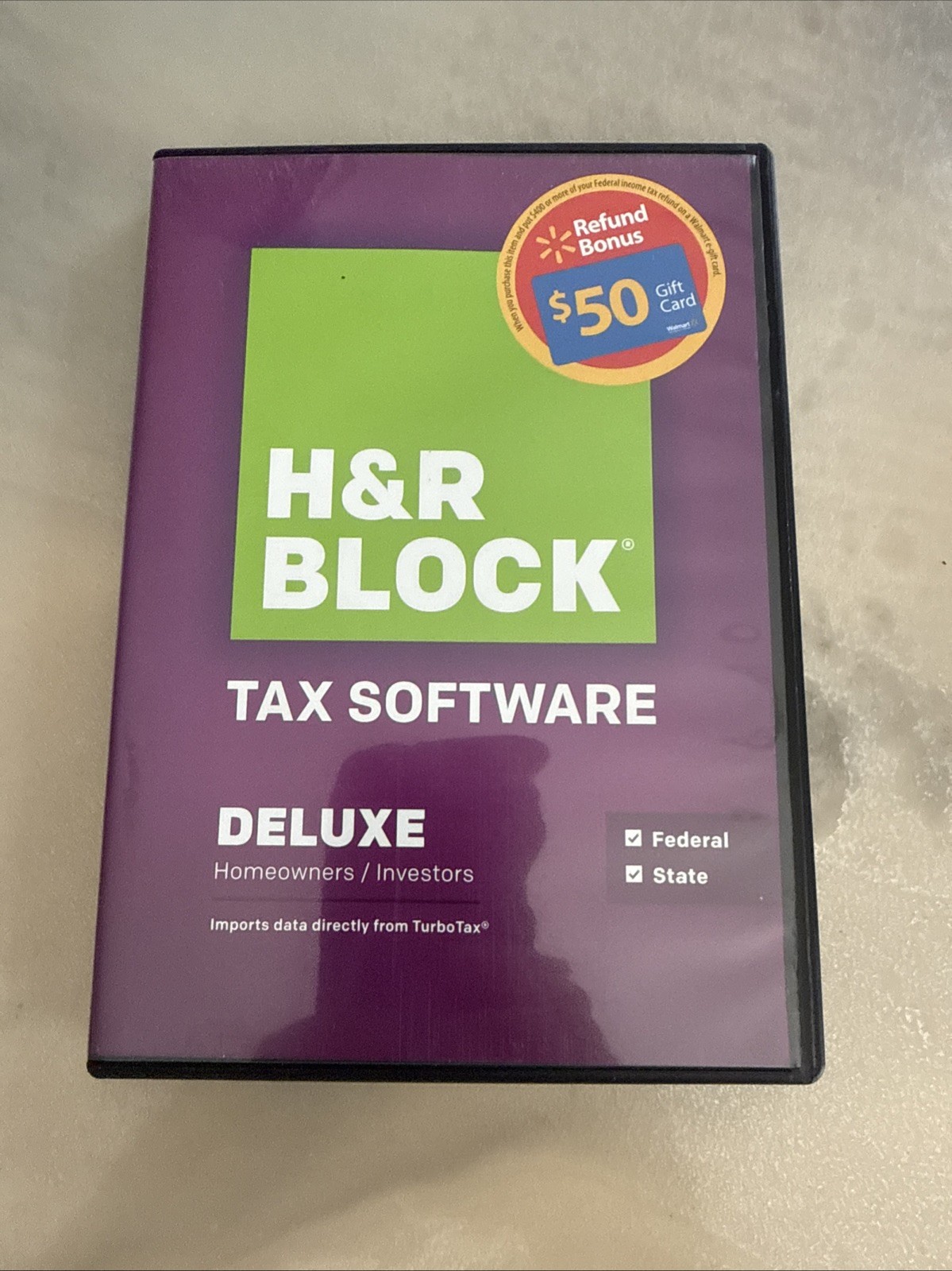 2014 Tax Software H&R Block Federal & State Deluxe Investors Homeowners
