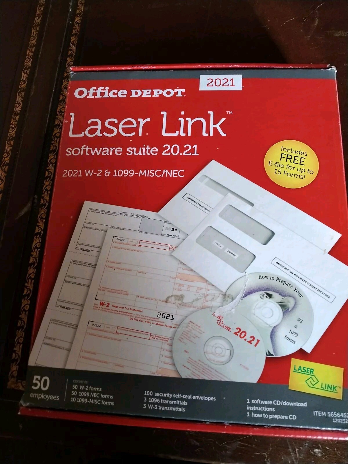 2021 OFFICE DEPOT LASER LINK SOFTWARE SUITE Open box/Unused