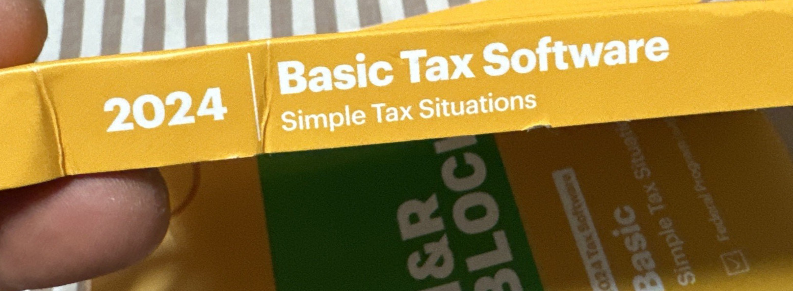 2024 H&R Block Basic simple tax federal e-file PC / Mac key card new