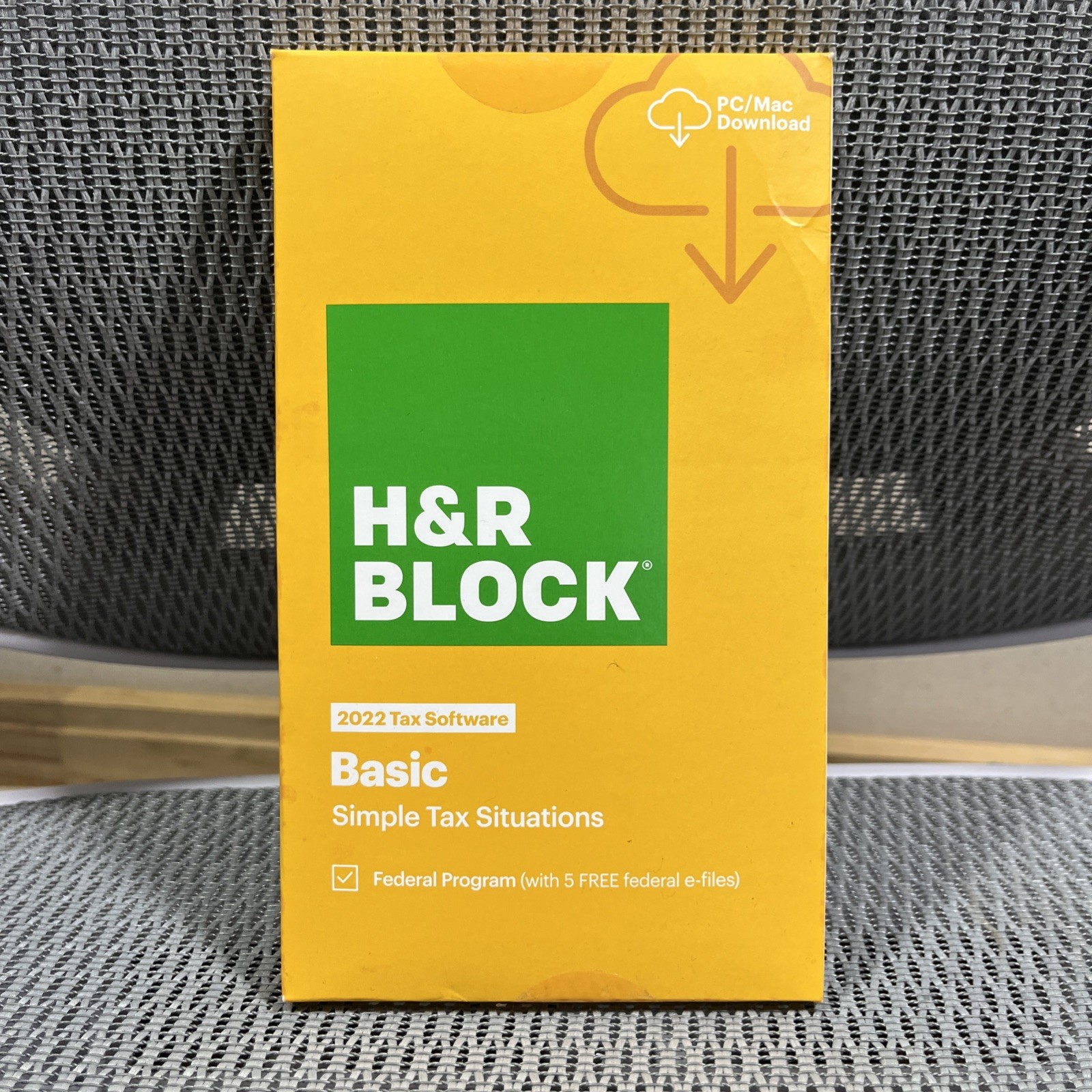 H & R Block Tax Software Basic Simple 2022 PC/MAC Download (SAME DAY CODE) READ