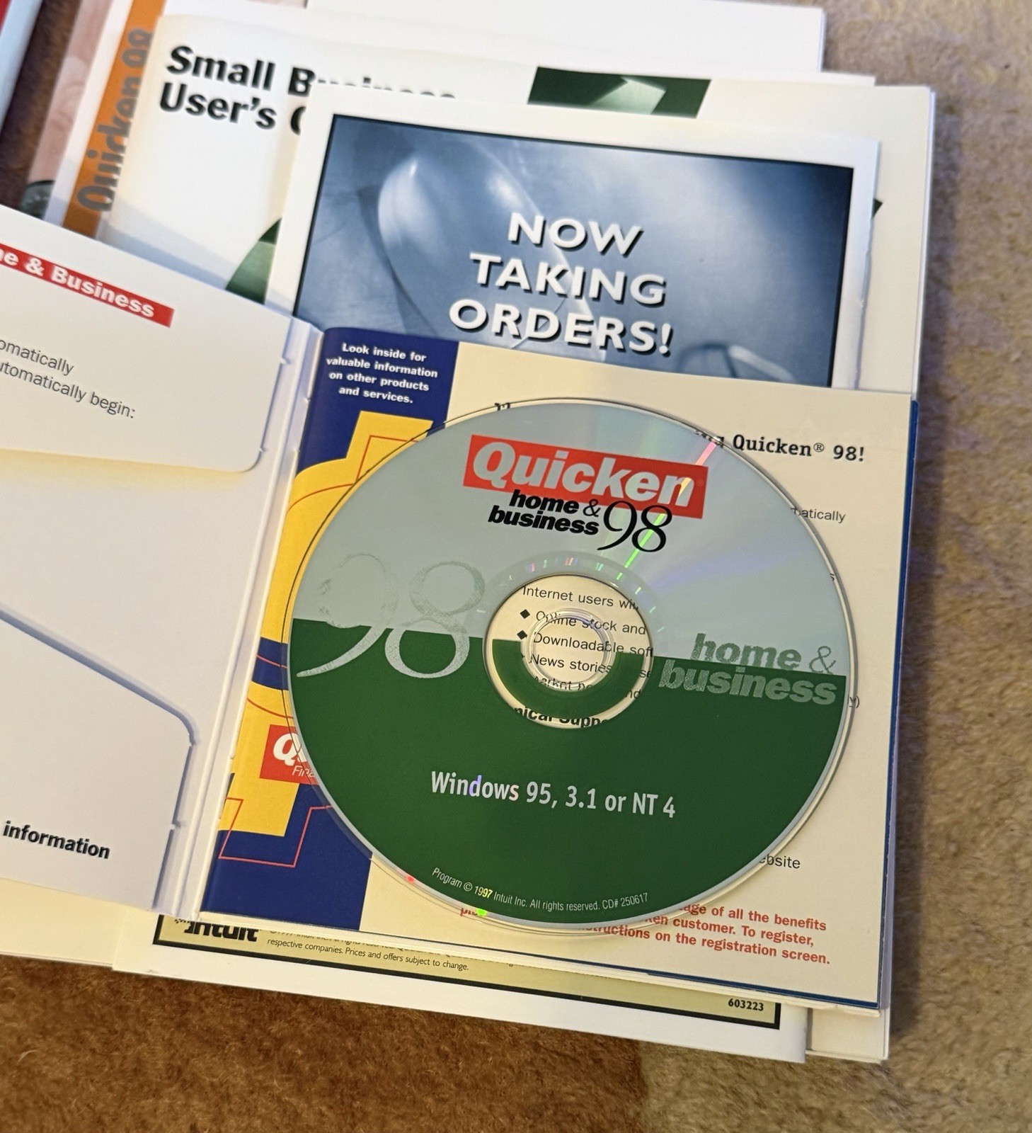 Quicken Home & Business 98 NEW Sealed Vintage Software Windows 98 Intuit