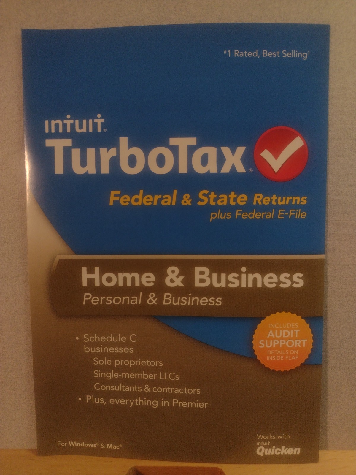 2013 TurboTax Home and Business CD Windows/Mac