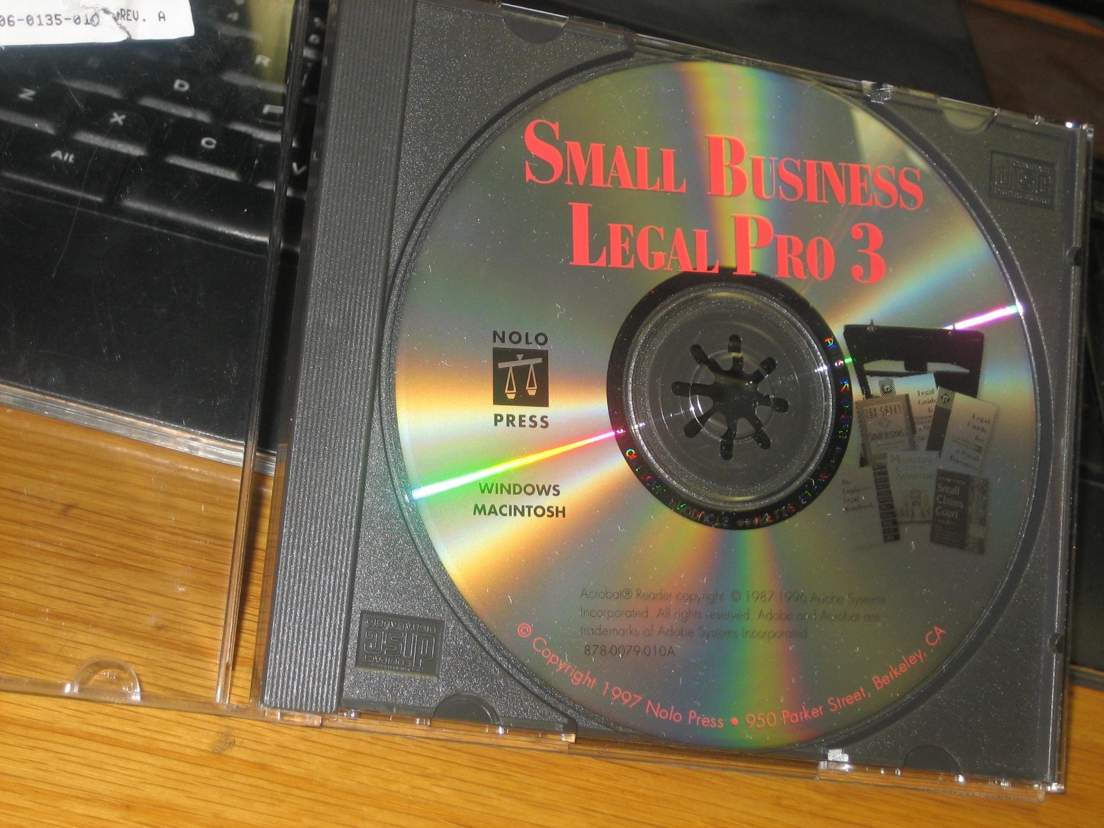 CD-ROM Small Business Legal Pro 3 1997 Windows & Mac PCs Nolo Press