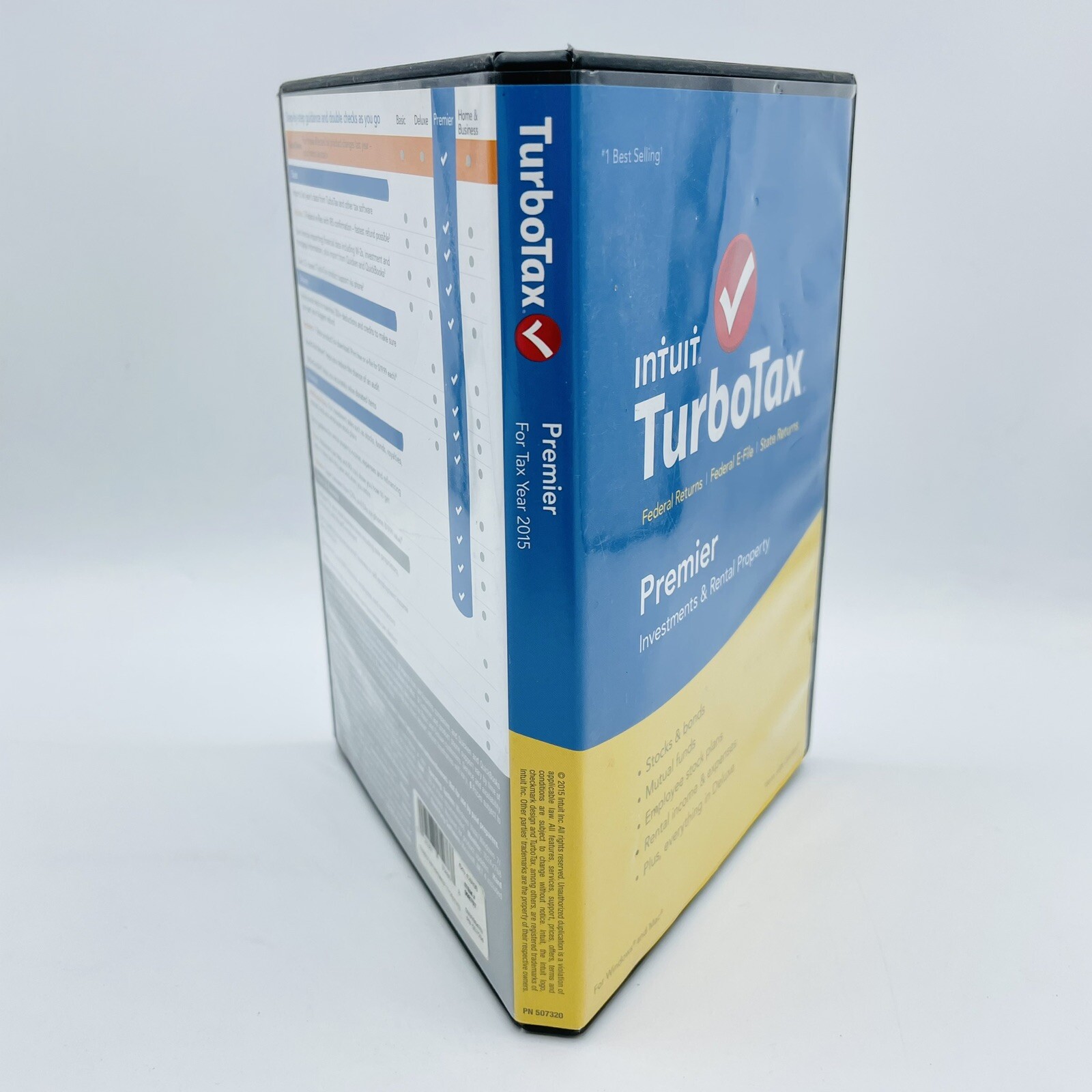 2015 TurboTax Premier Investments + Rental Property For Windows/Mac Fed. & State