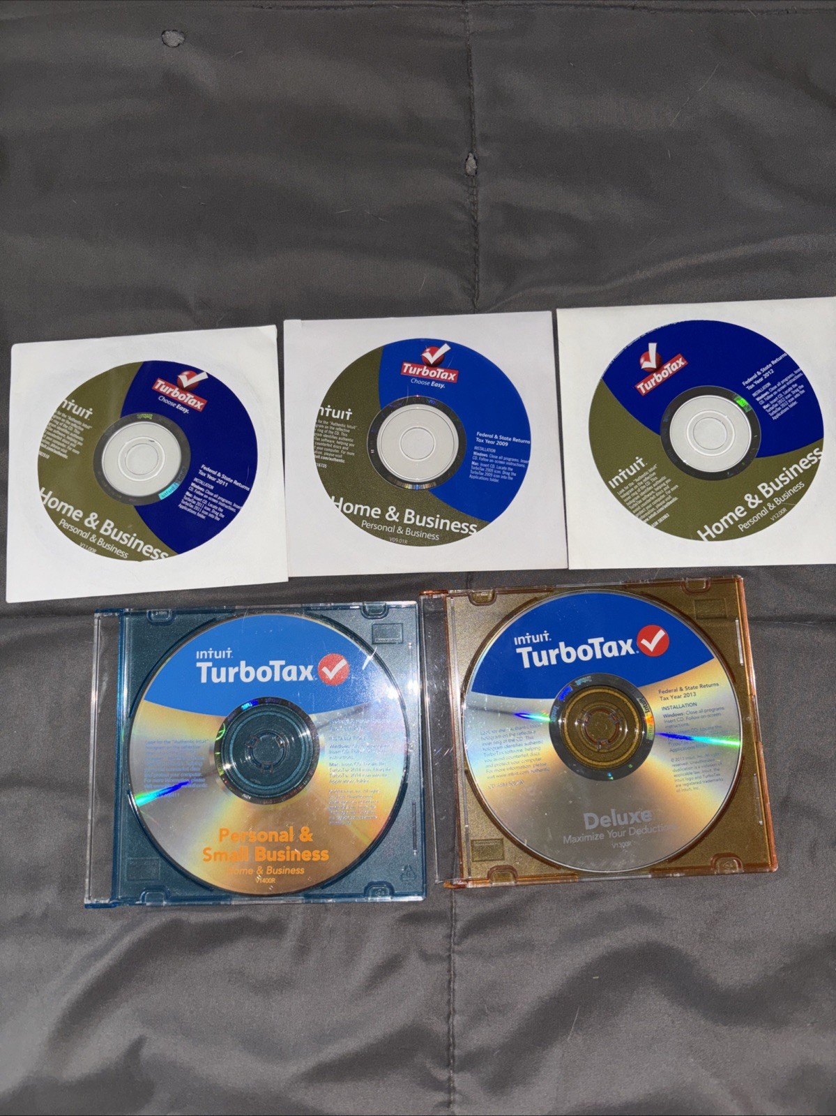 2009 2011 2012 2014 TurboTax Home & Business 2013 Deluxe CD Windows/Mac EUC