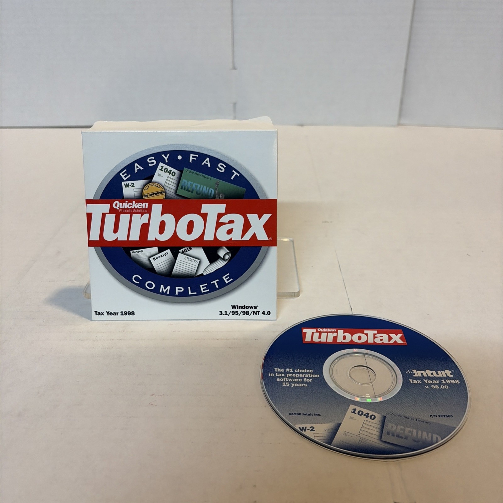 Turbotax 1998 Federal Tax Software Windows