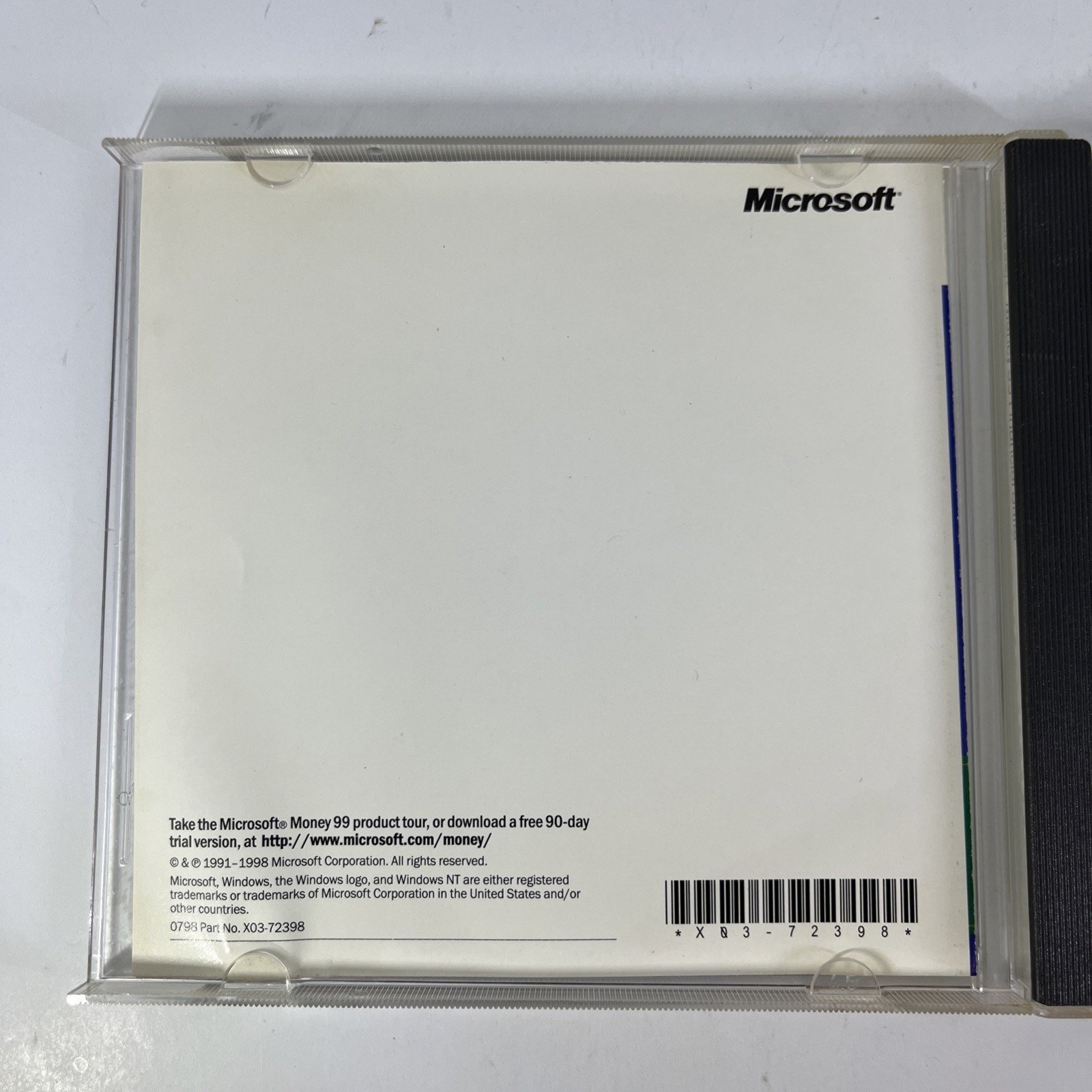 Microsoft Money 99 Financial Suite (1999) Financial Management CD-ROM Win 95 98