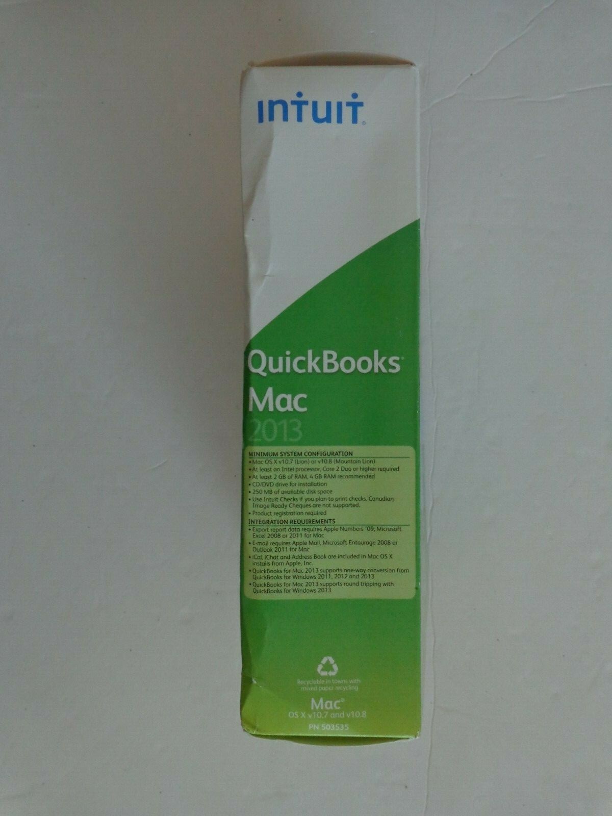 Intuit QuickBooks 2013 for Mac