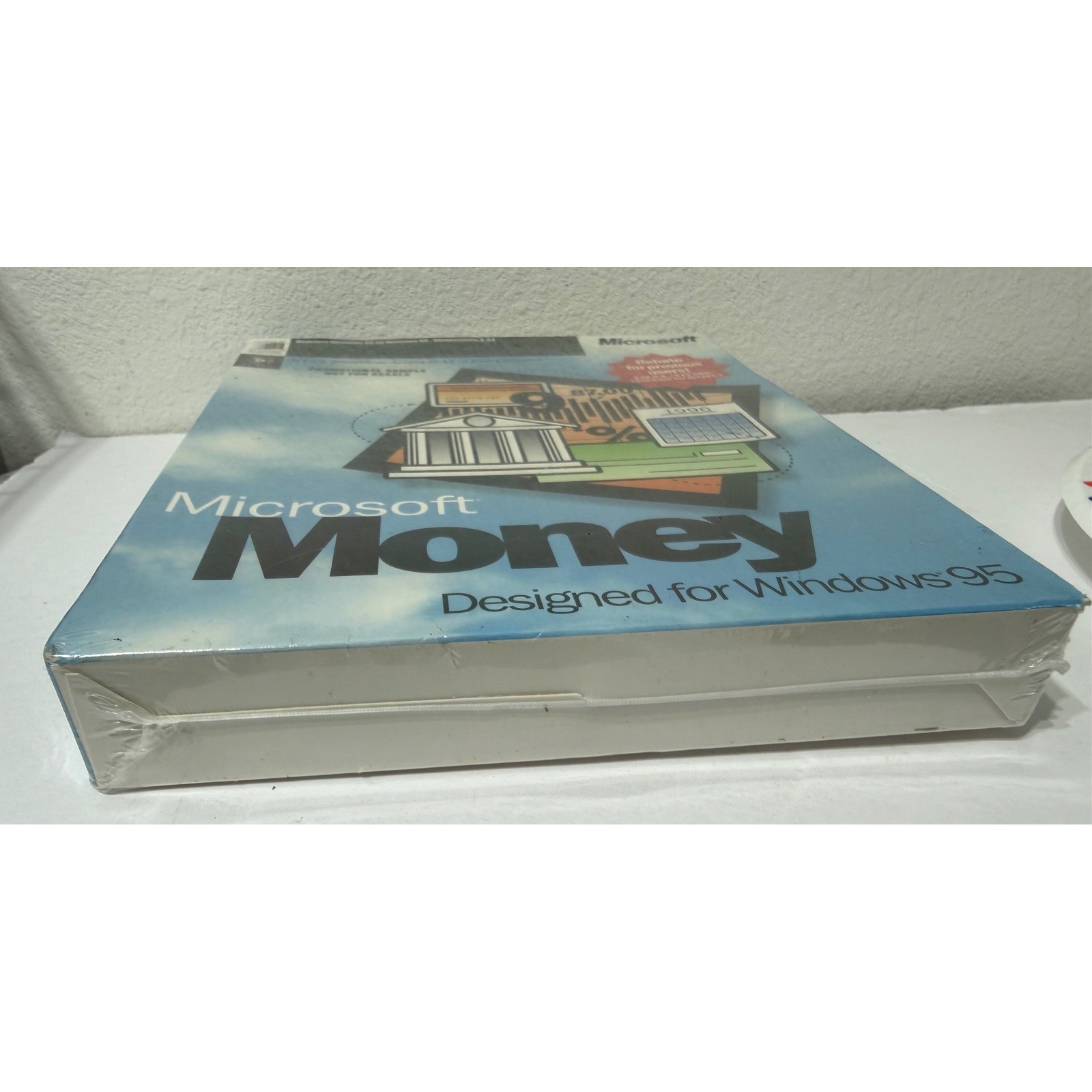 Microsoft Money Windows 95 Vintage Big Box Software Promotional Sample Sealed