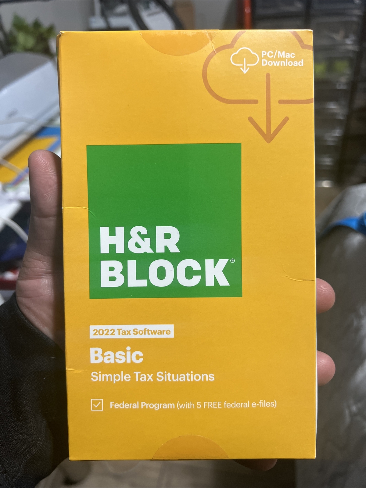 H&R Block 2022 Tax Software – Basic Simple Tax Situations PC/MAC ~ SEALED BOX