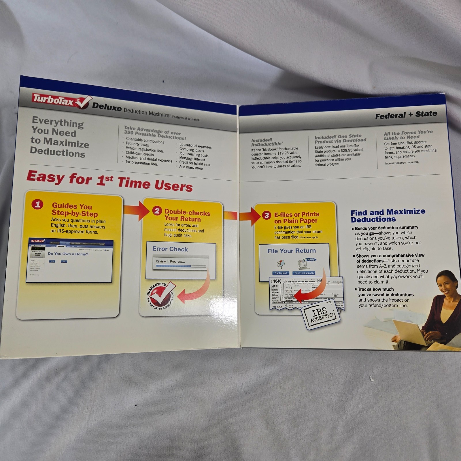 TurboTax Software Lot of 3 TurboTax Basic for 2003 and Deluxe for 2006 and 2007