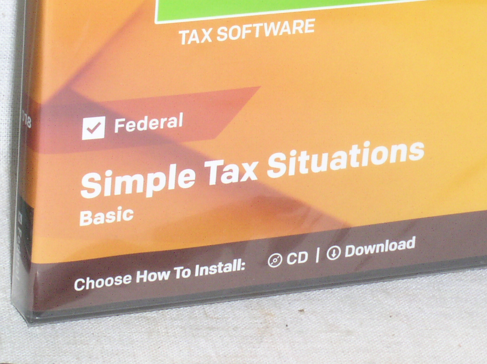 SEALED CD H&R BLOCK SIMPLE TAX SITUATIONS 2018 FEDERAL E-FILE RETURN WIN + MAC