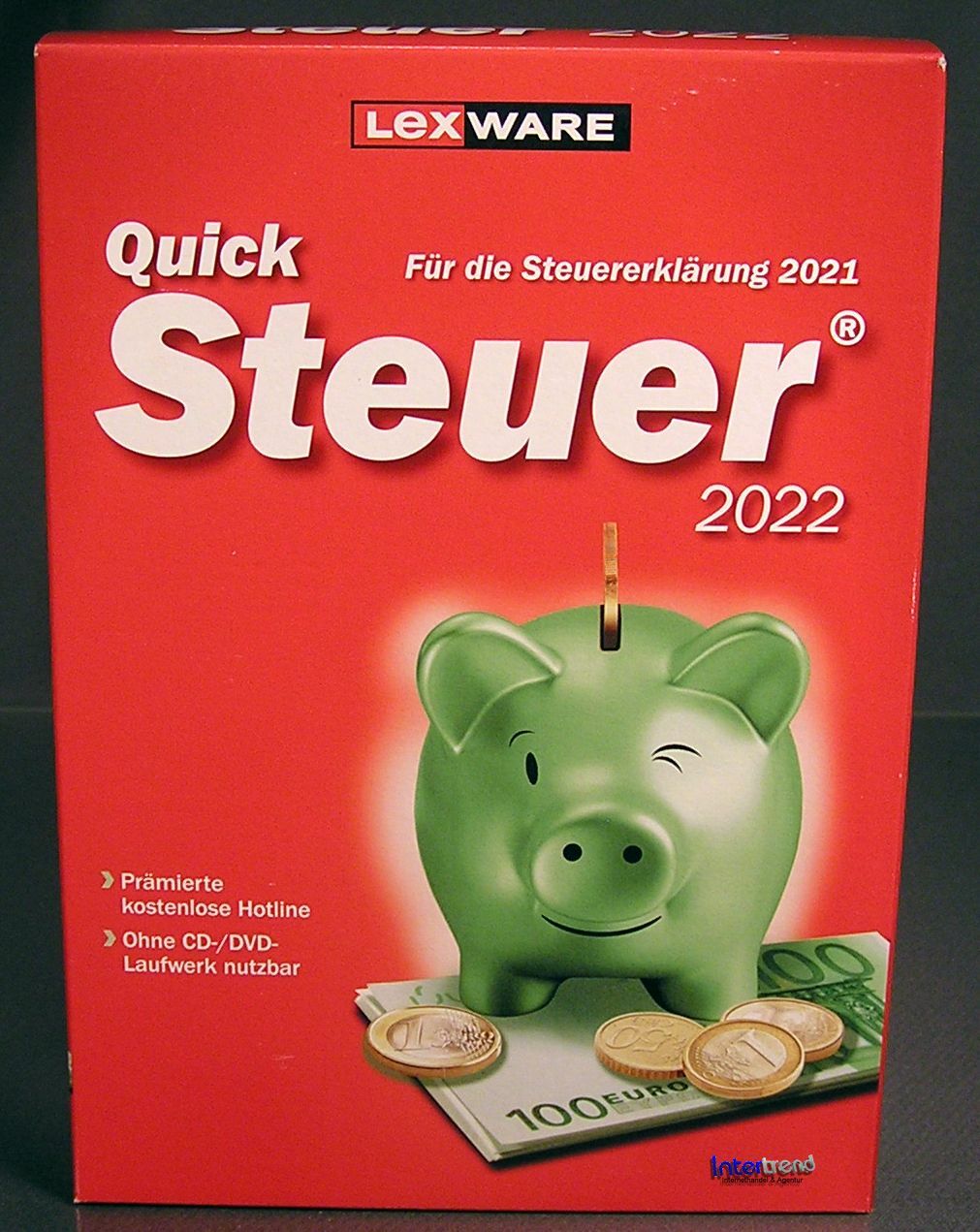 Lexware QuickSteuer 2022 Vollversion Box, CD, Handbuch (PDF) Steuerjahr 2021 NEU