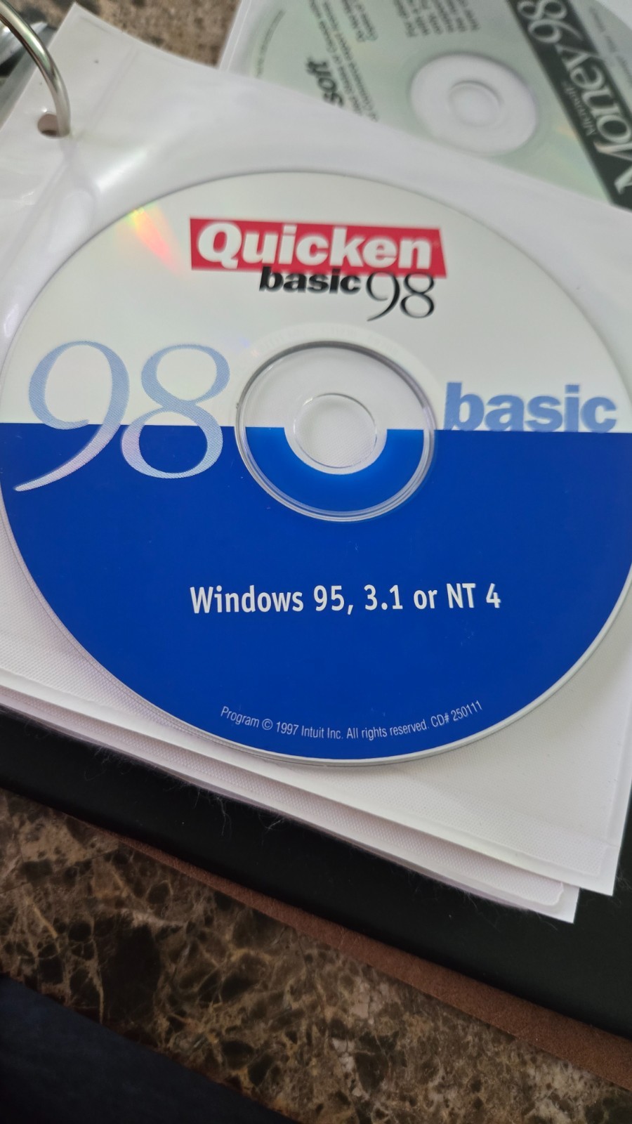 Quicken Basic 98 Win 95/3.1 or NT 4 JEWEL CASE CDROM ONLY