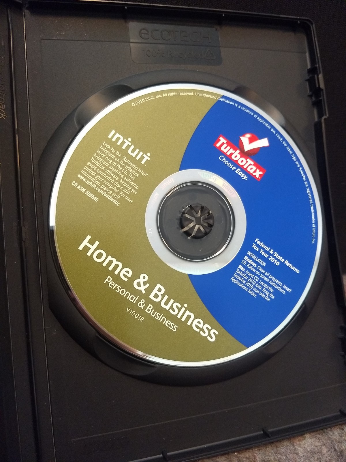 TurboTax Home & Business 2010 Federal State PC Mac CD New Sealed