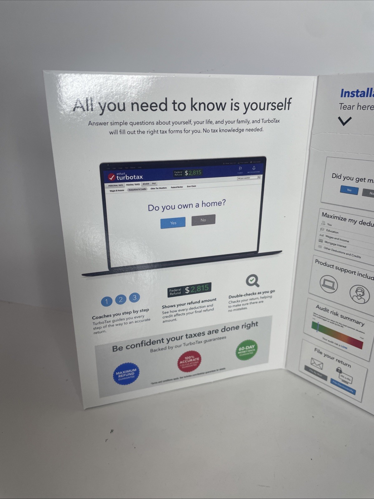 NEW Turbotax Deluxe 2022 Federal Return E-File NO STATE CD Physical Disc WIN MAC