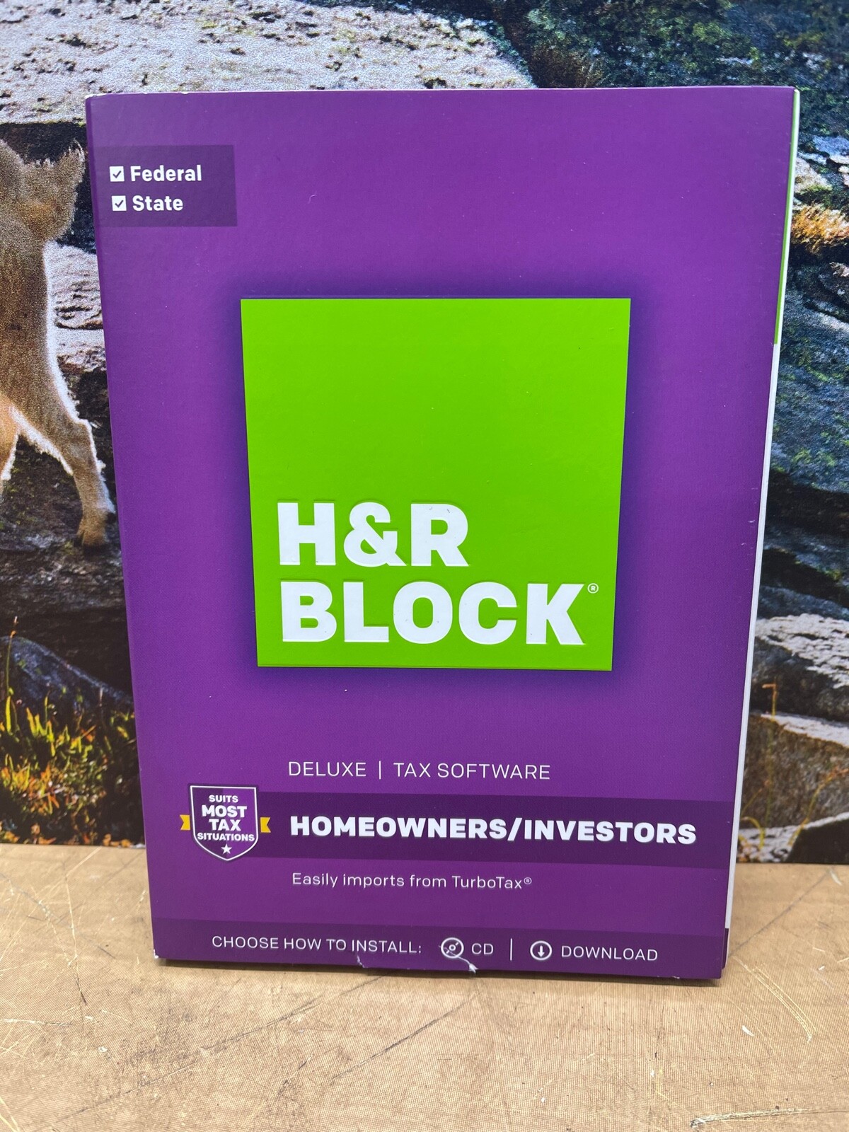 2017 H&R Block DELUXE turbo Federal & State Tax Cut New sealed CD in the BOX USA