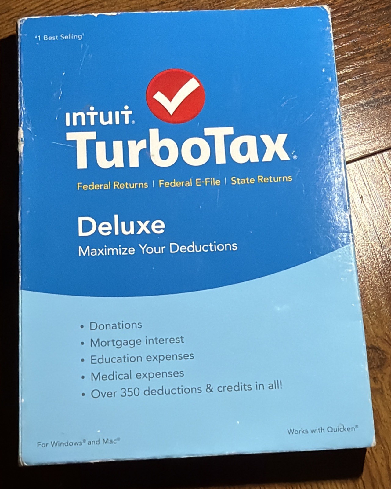Turbotax 2015 Deluxe. Federal and State. New