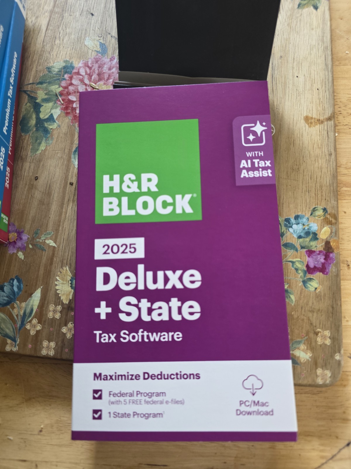 2025 H&R Block Tax Software Deluxe + State MAC/Windows PC [Key Card]
