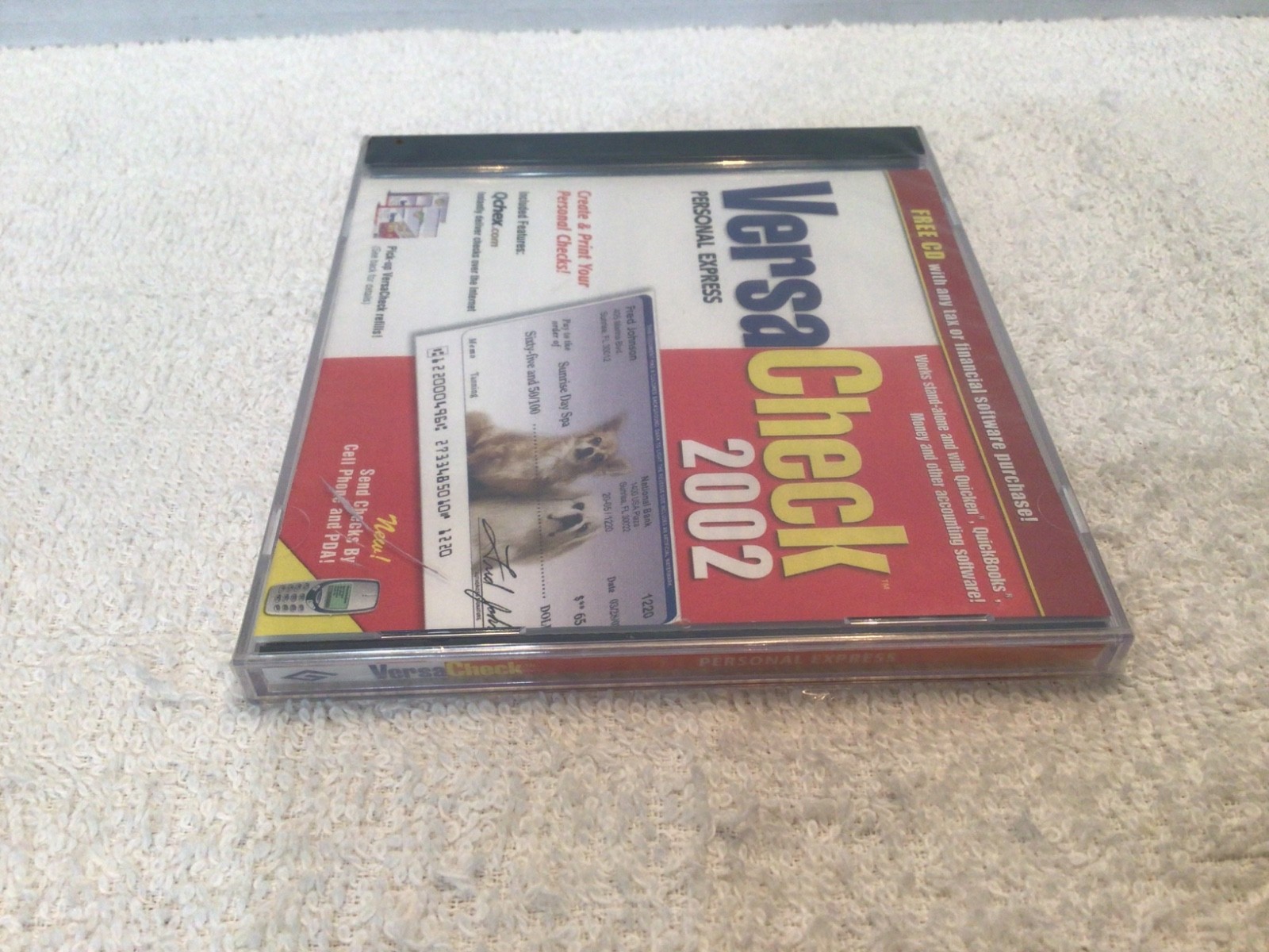 VersaCheck Personal Express 2002 PC CD ROM NOS SEALED READ