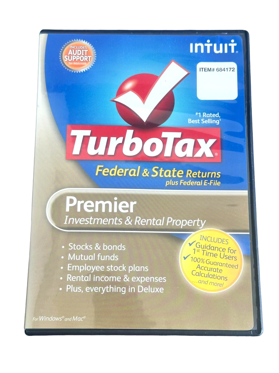 Intuit TurboTax Premier 2012: Federal & State, Investments & Rental Property