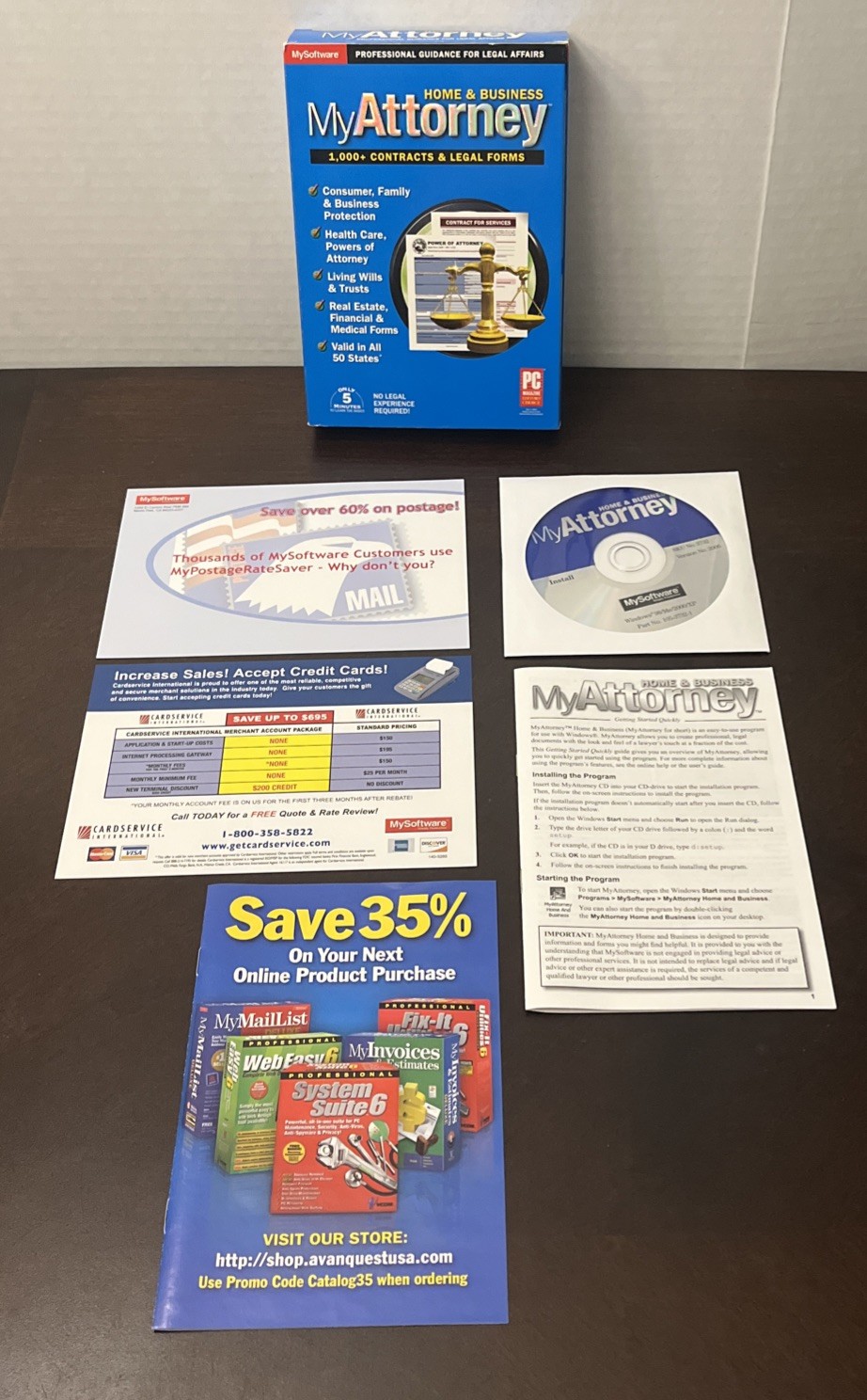 MySoftware Avanquest 2006 My Attorney Home & Business PC Professional Guidance
