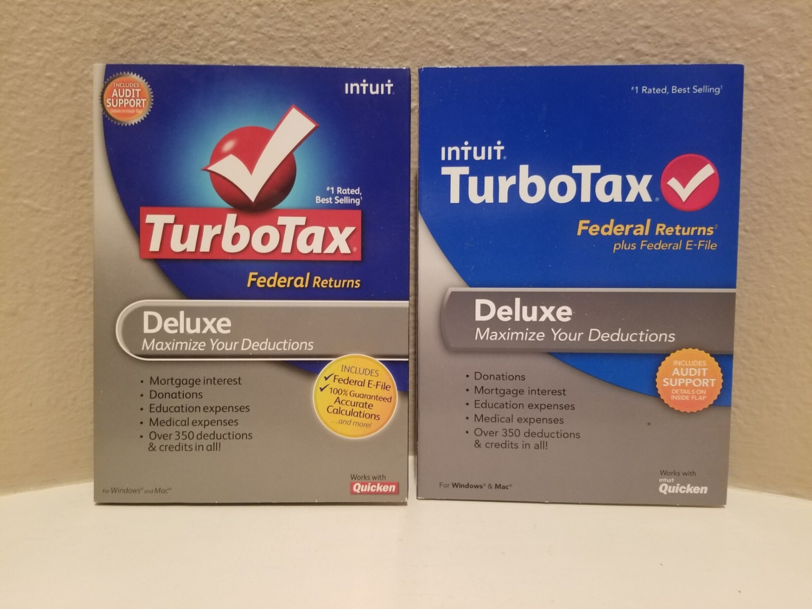 Intuit TurboTax Deluxe Federal Returns CD-Rom