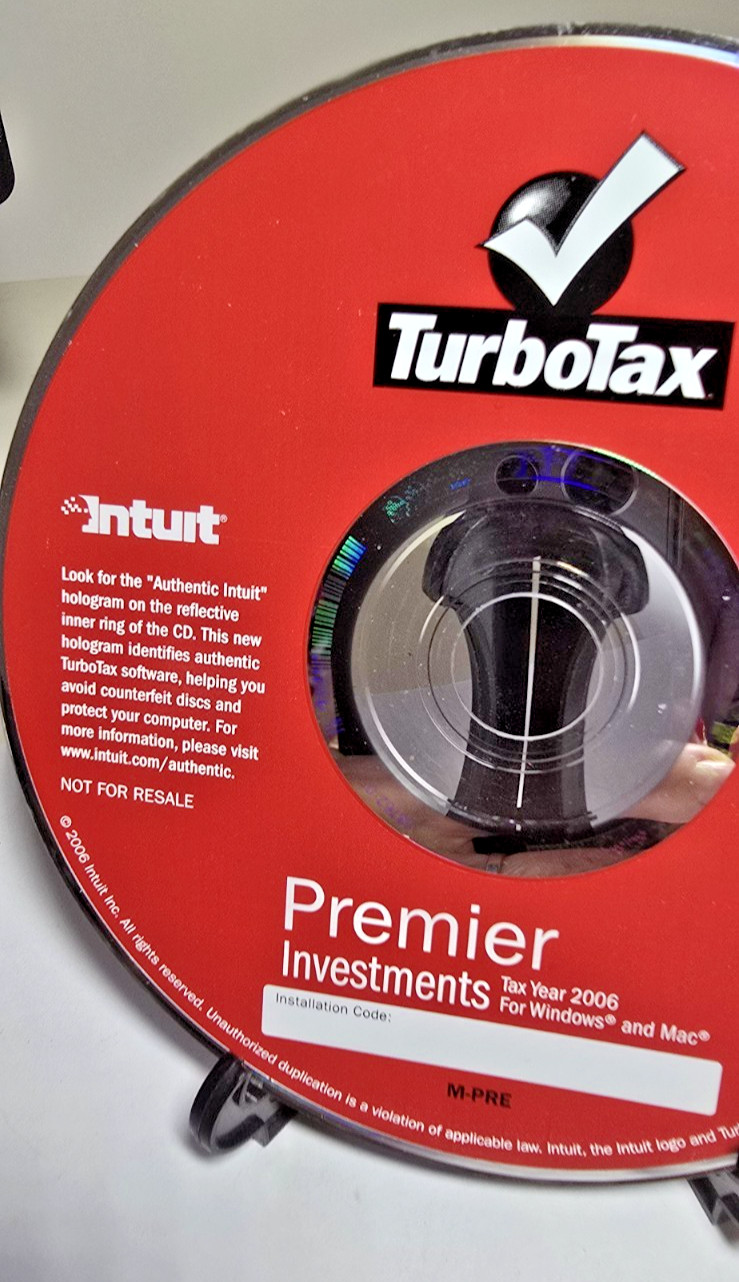 Intuit TurboTax PREMIER INVESTMENTS for Tax Year 2006 for Windows and Mac-CD