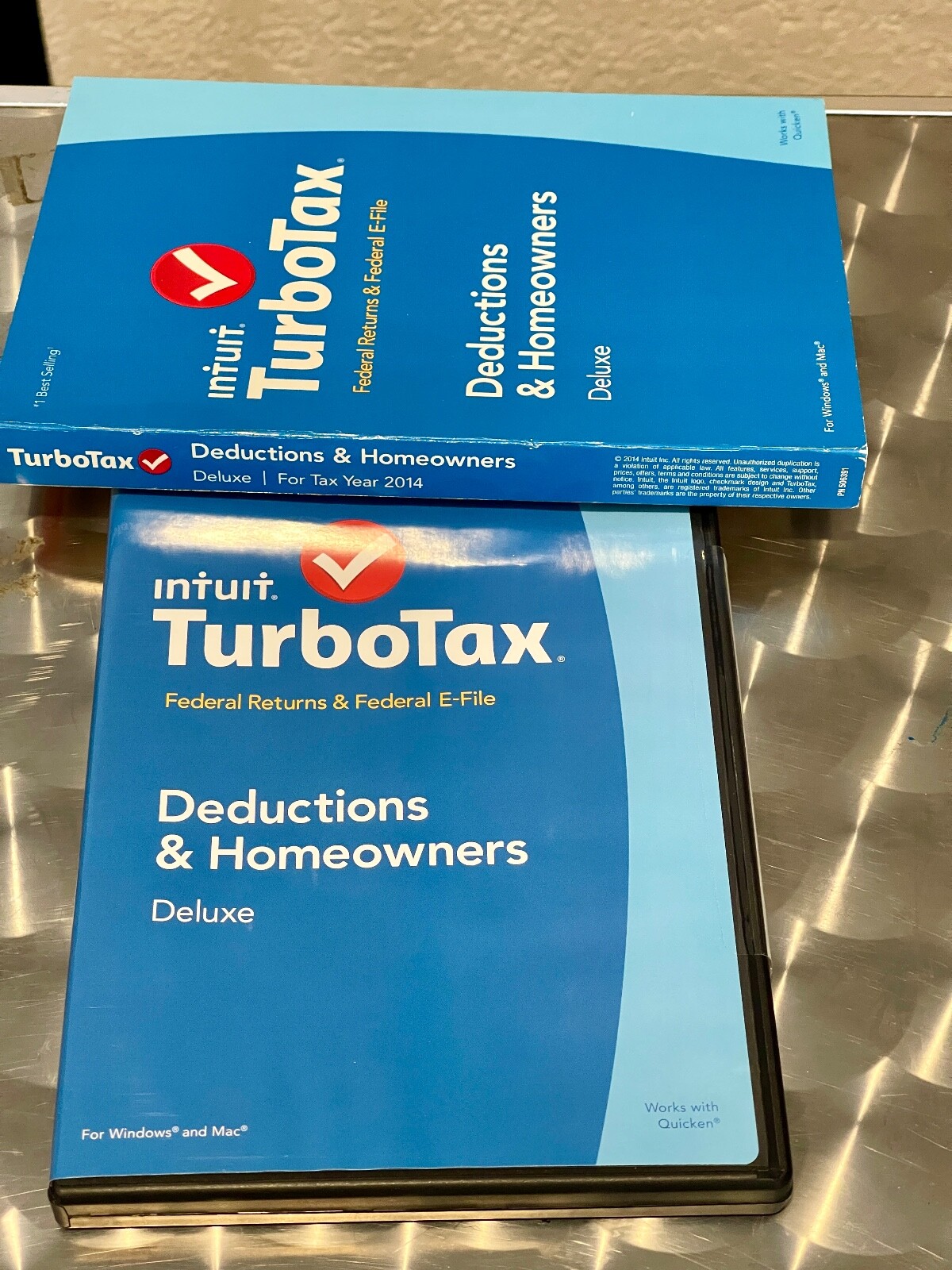 Intuit Turbo Tax Cd 2014 Deluxe Federal Return no state