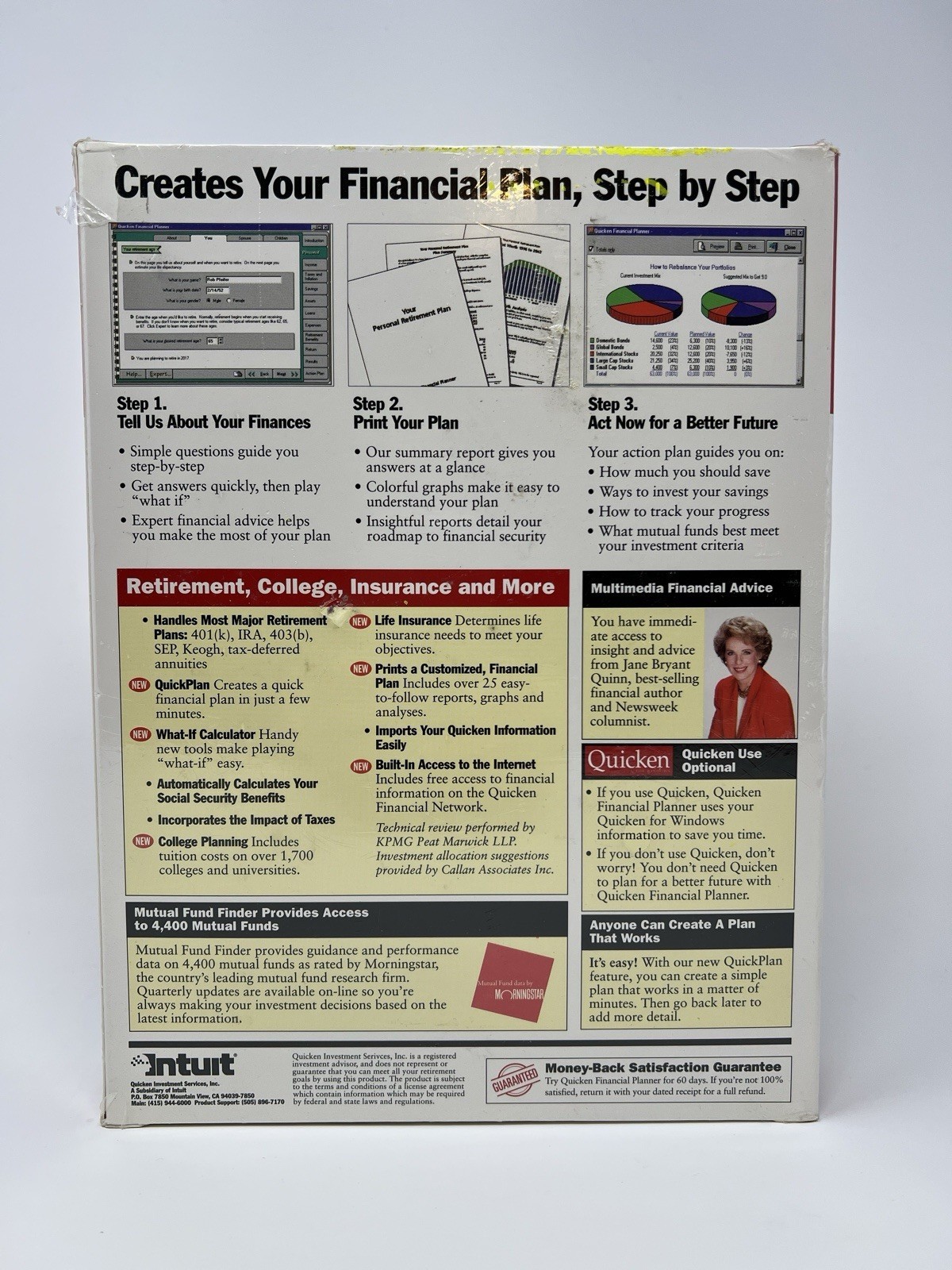 Lot of 3 Quicken Financial Suite Deluxe Planner CD-ROM for Windows New Sealed