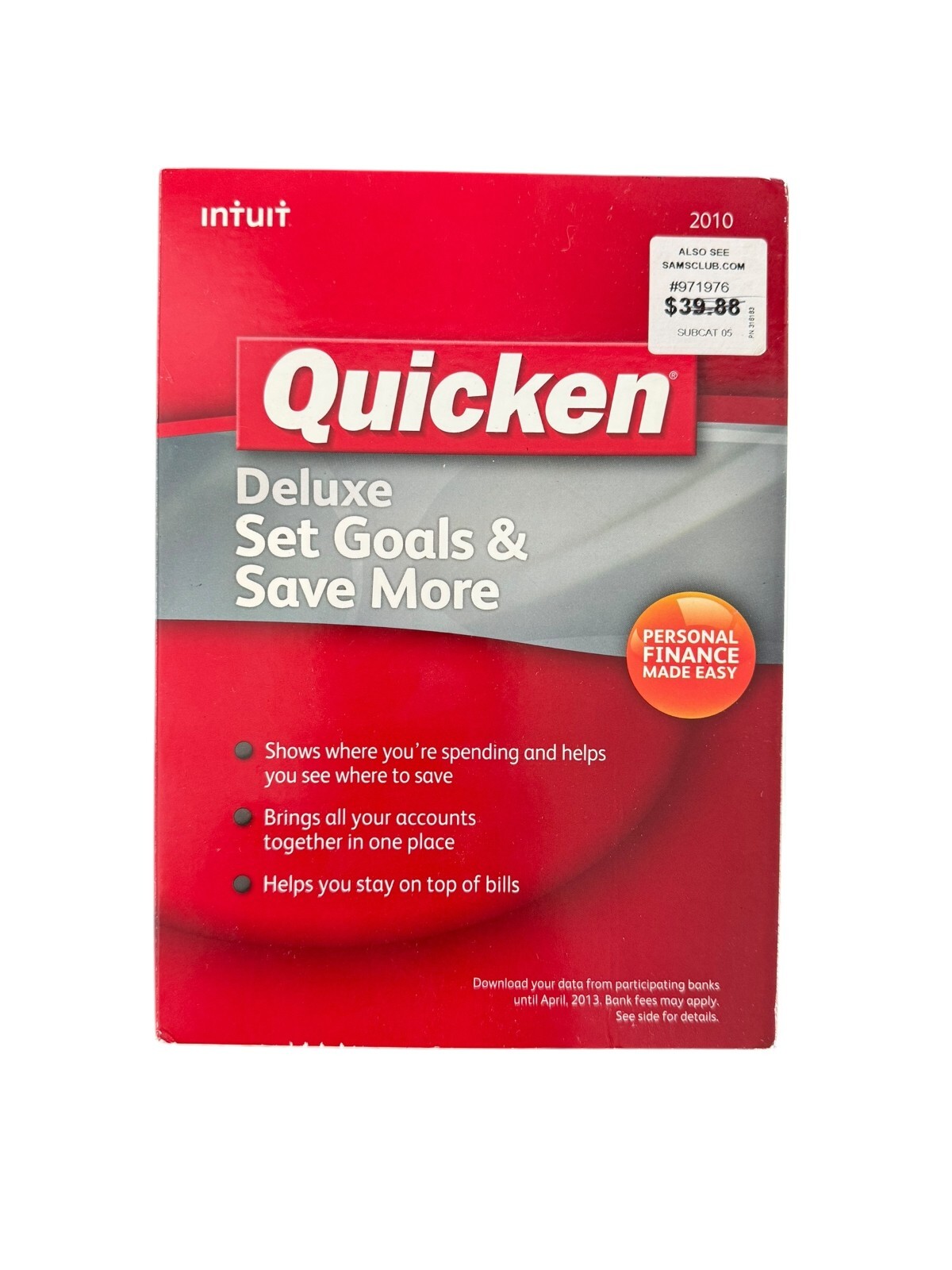 Intuit Quicken Deluxe 2010 For Windows XP/VISTA/7 & MAC