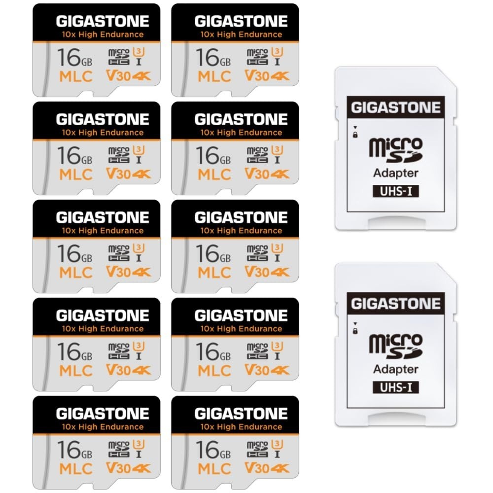 【5 Yrs Free Data Recovery】【Dash Cam】 GIGASTONE 256GB Micro SD Card, TLC High End