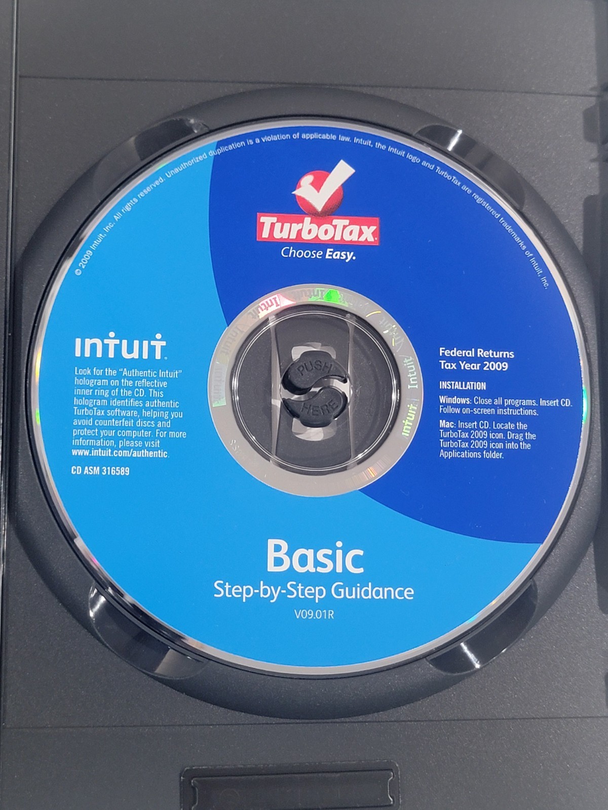 Intuit TurboTax Basic 2009 Software – Federal Only