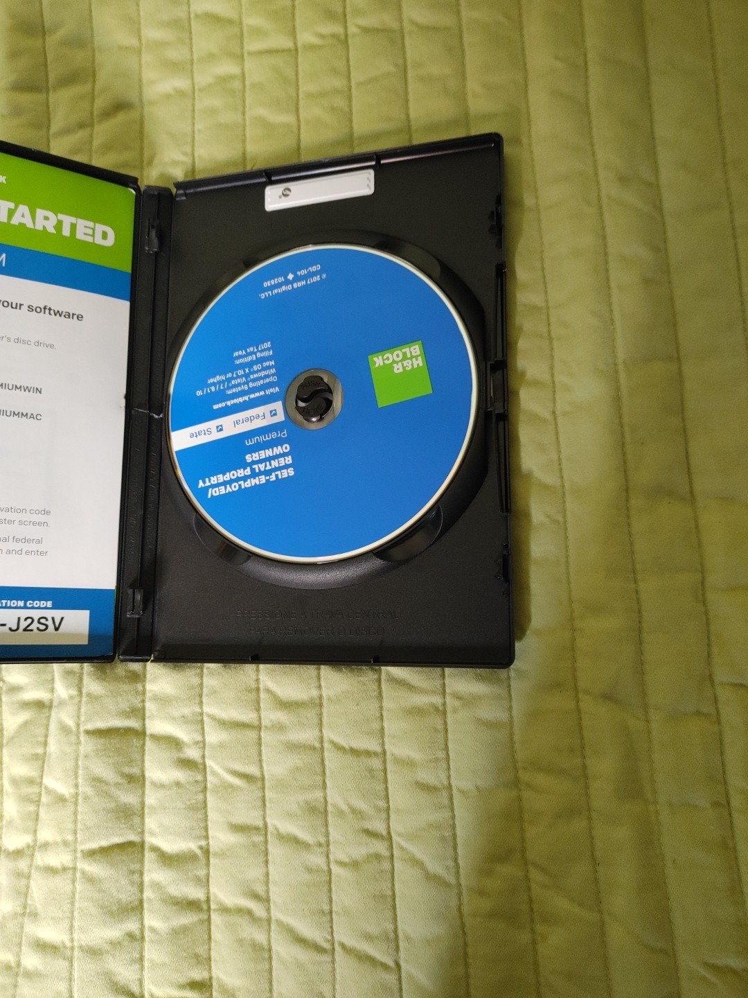 2017 H&R Block Premium Blue Box Federal & State