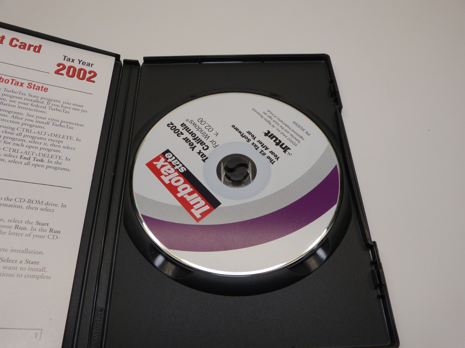 Intuit Turbo Tax Deluxe Federal & State 2002
