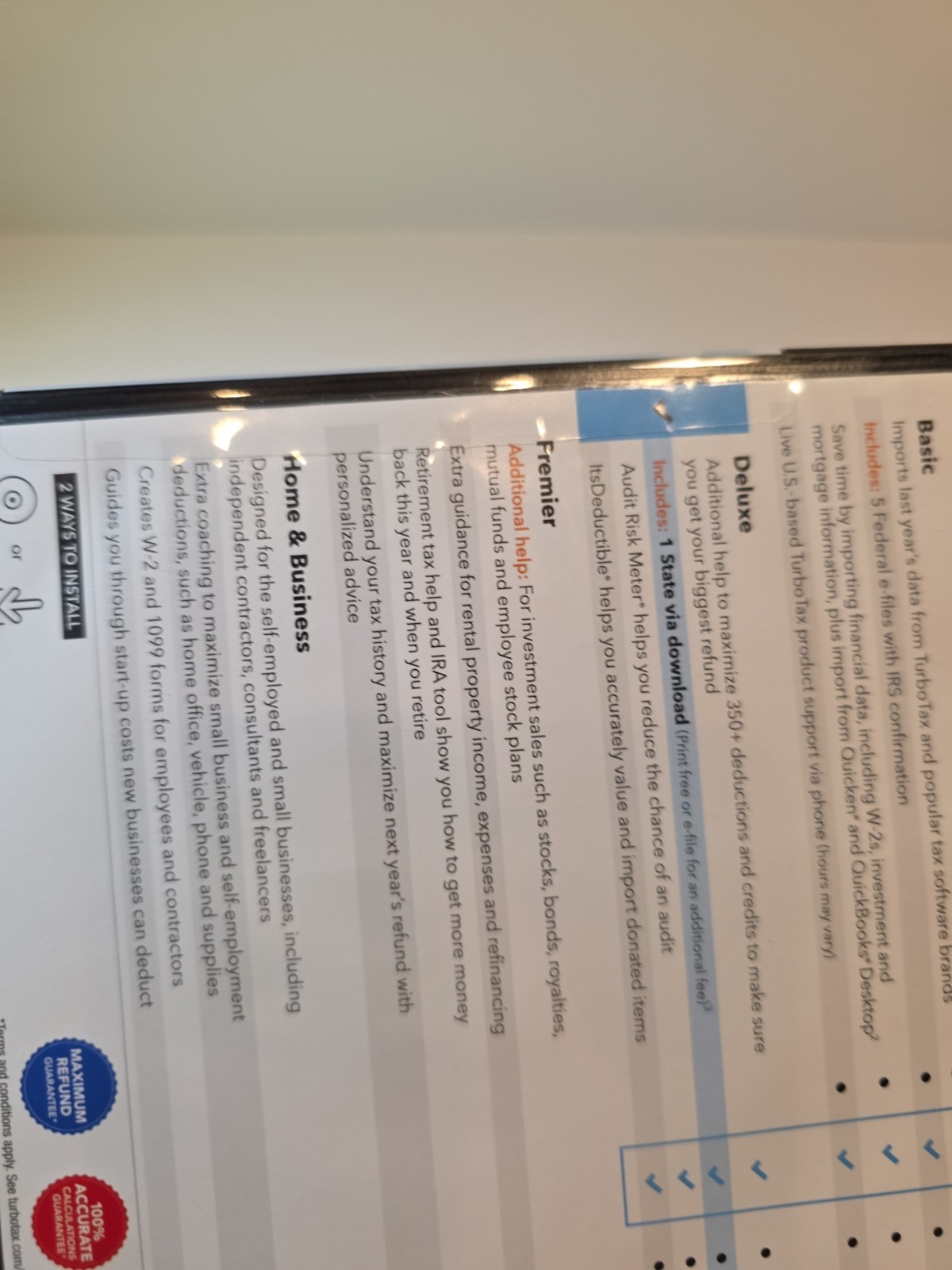 TurboTax Deluxe Desktop 2020 Federal & State Tax Return Product Key Card Desktop