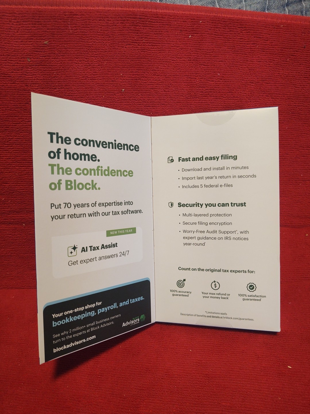NEW 2025 H&R Block Tax Software Premium for PC Mac Key Card Self employed Rental