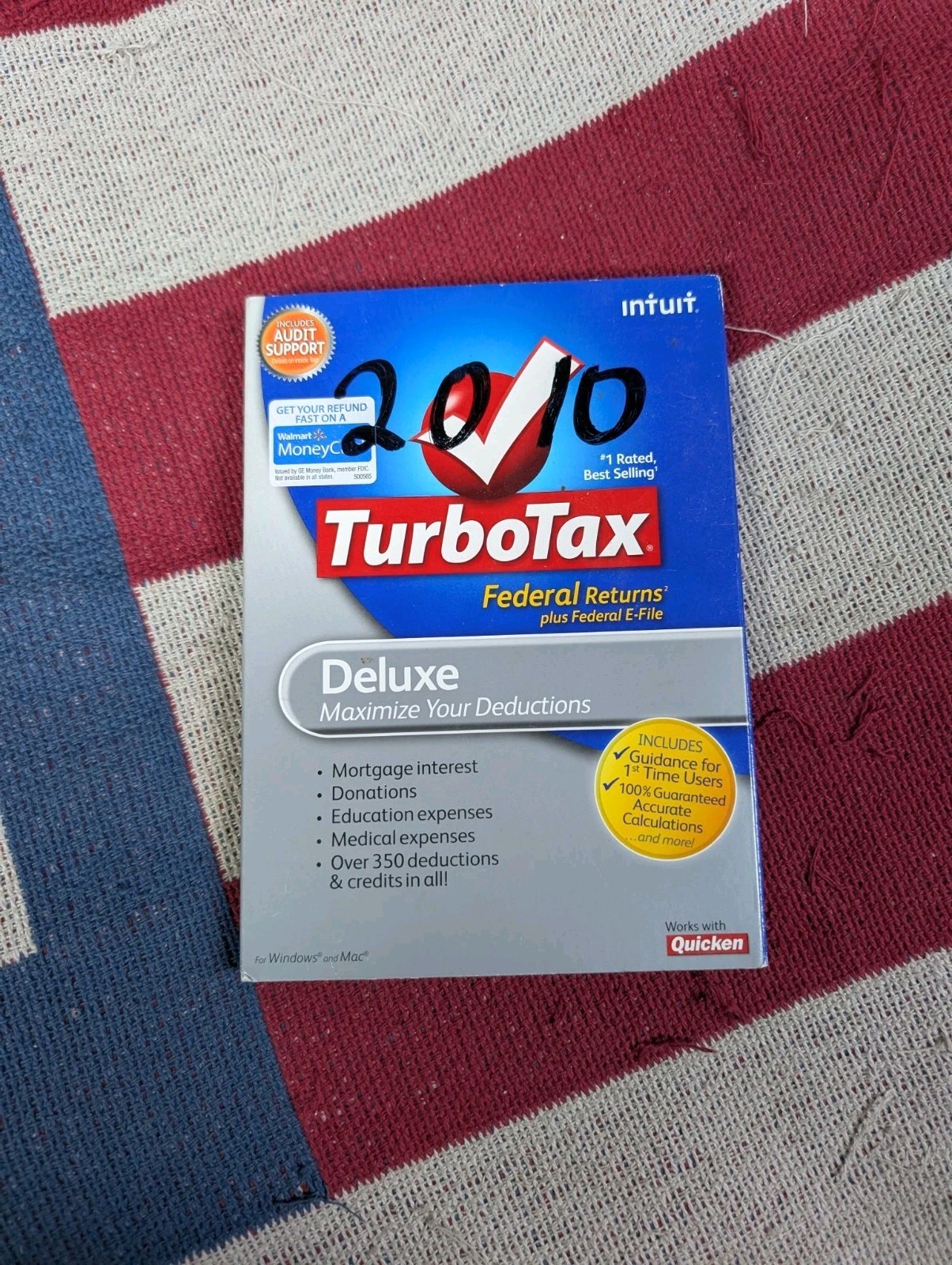 Turbo Tax Deluxe 2010 Federal Returns plus Federal E-File – PC/Mac