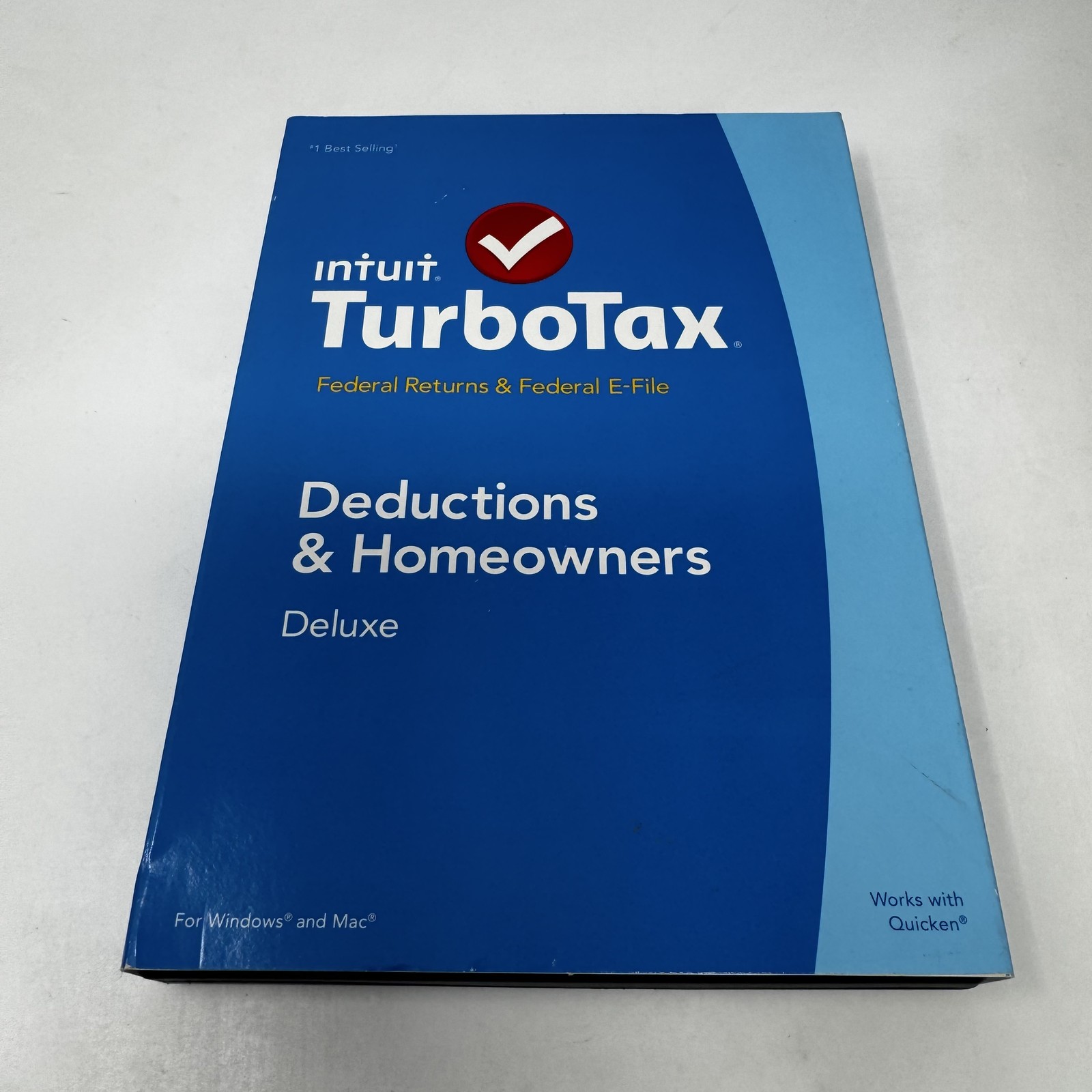 Intuit TurboTax Deductions & Homeowners Federal Returns E-File Windows