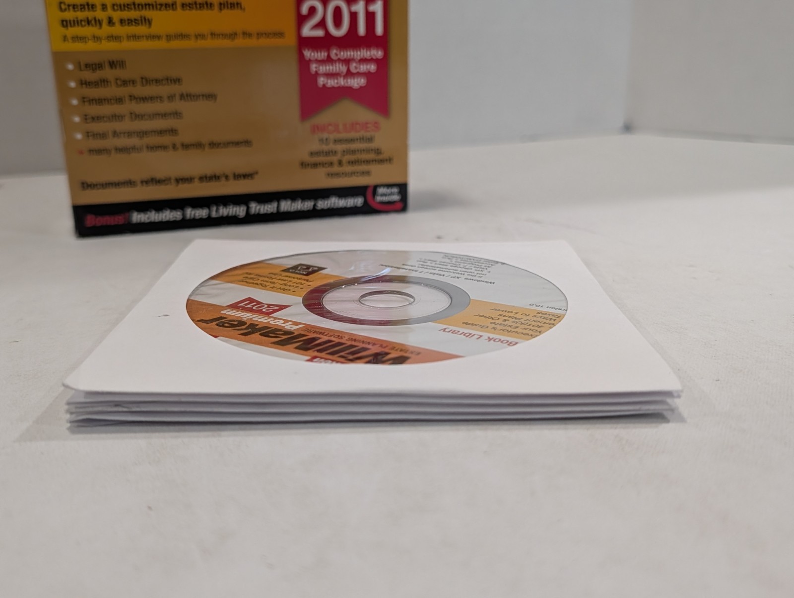 Quicken WillMaker PREMIUM 2011 – NOT COMPLETE – 4 Discs PC CD-ROM