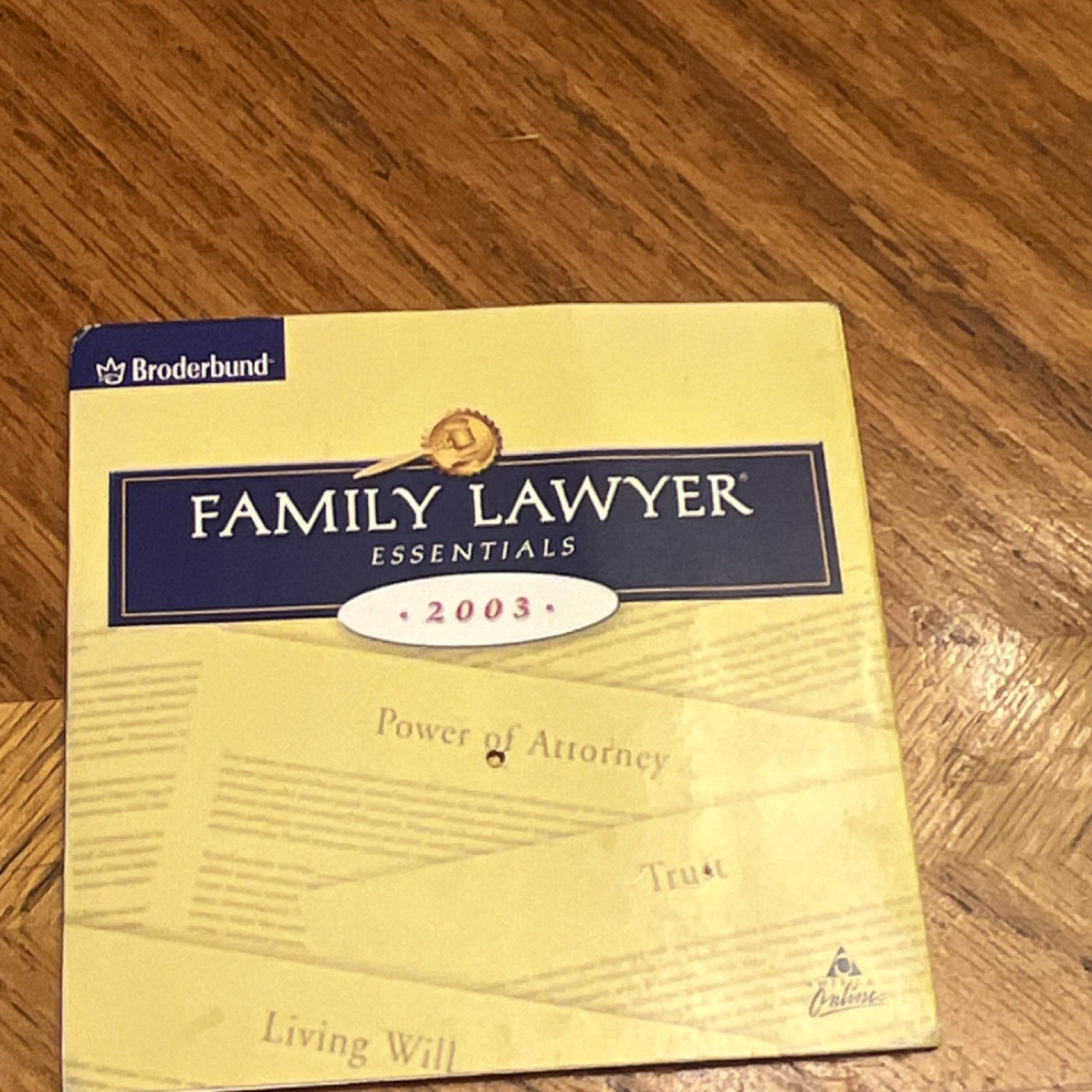 Broderbund Family Lawyer Essentials 2003 Home Legal Software D08-FAMLAW2003