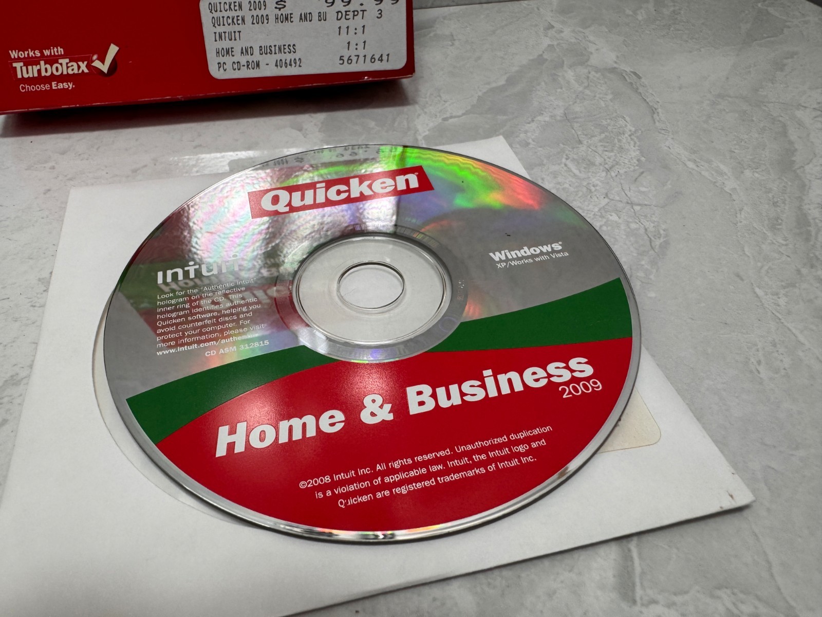 Quicken Home & Business 2009 PC CD‑ROM Software – Intuit – Complete Retail Box