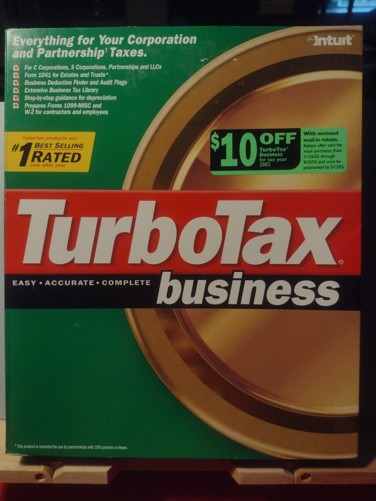 2002 TurboTax Business Federal CD Windows