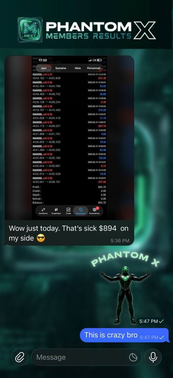 v2.0 MFXT Phantom X EA Metatrader MT5 MQL5 Gold Bot Trading Forex Robot