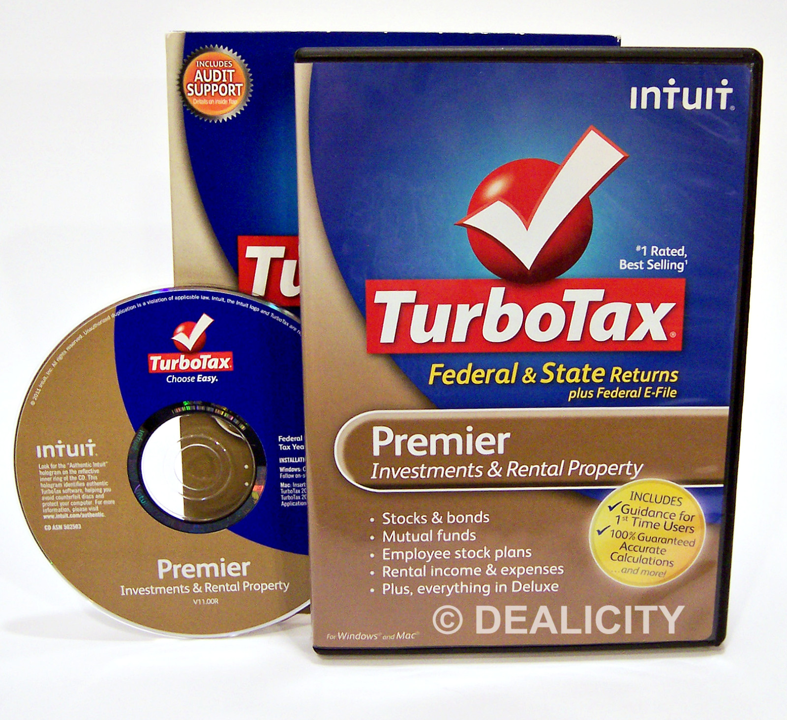 Intuit TurboTax Premier 2011: Federal & State, Investments, Rental Property Ⓝ H7