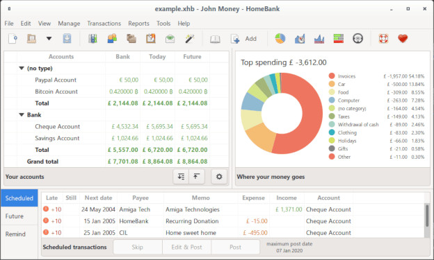HomeBank Personal Finance software for Accounting, Budgeting, Expense Track USB