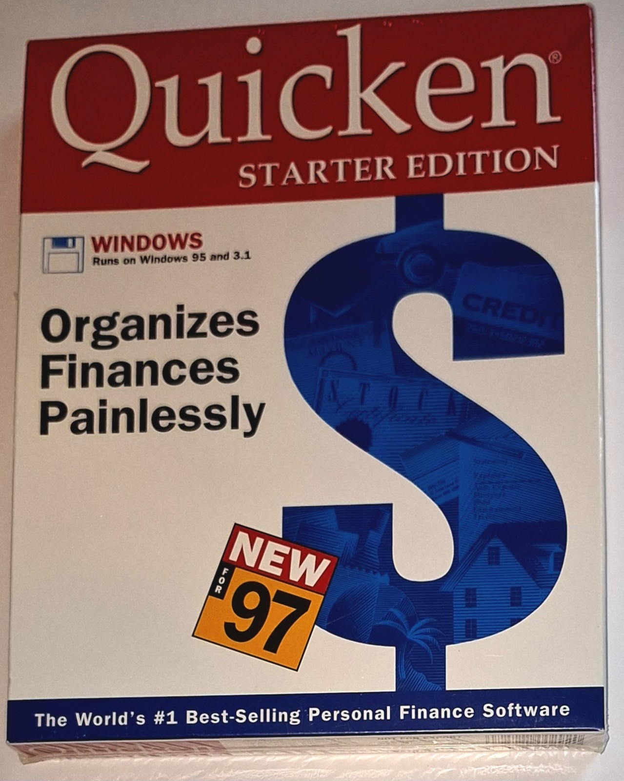 Intuit Quicken Starter Edition For Windows 95 & 3.1 Vintage Software NEW SEALED