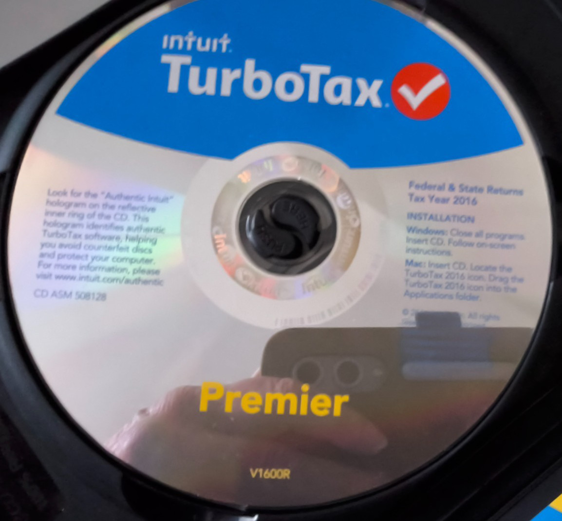 Intuit Turbo Tax 2016 Premier Investment & Rental Property Federal State Returns