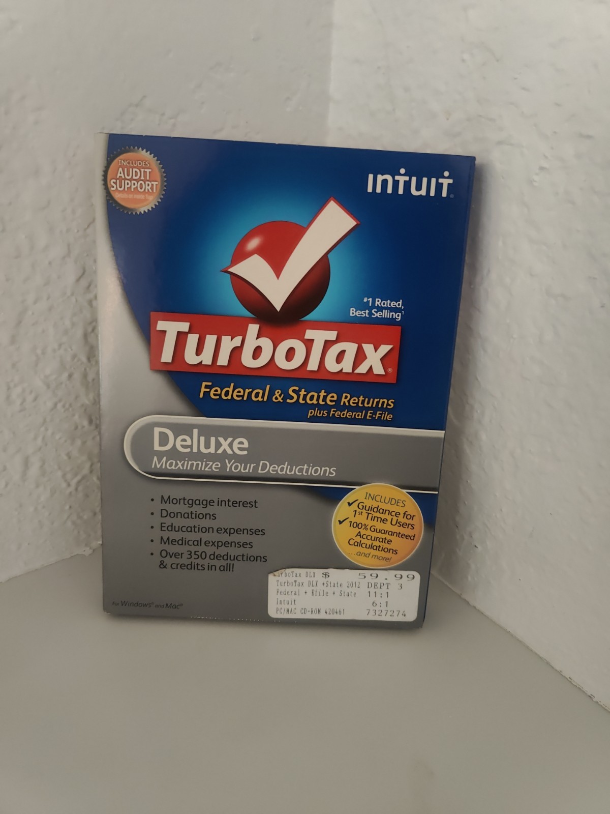 Turbotax 2011 Deluxe Federal and State + Federal E-file – New