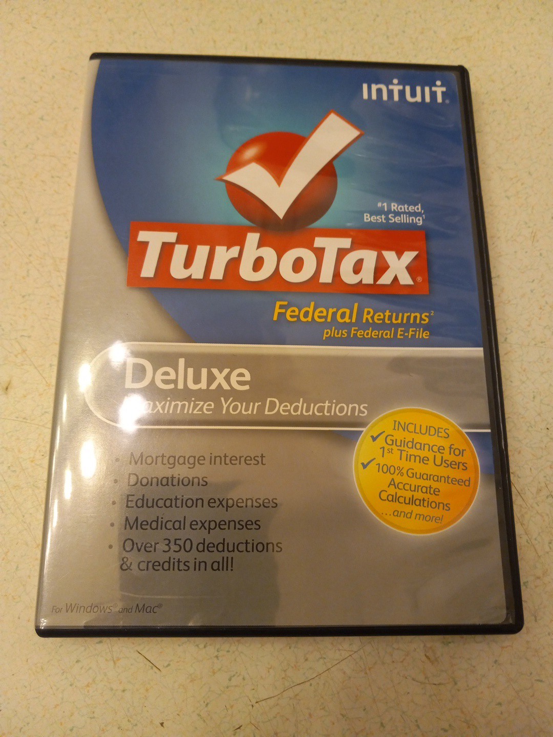 2011 TurboTax Deluxe Federal + Efile-Used